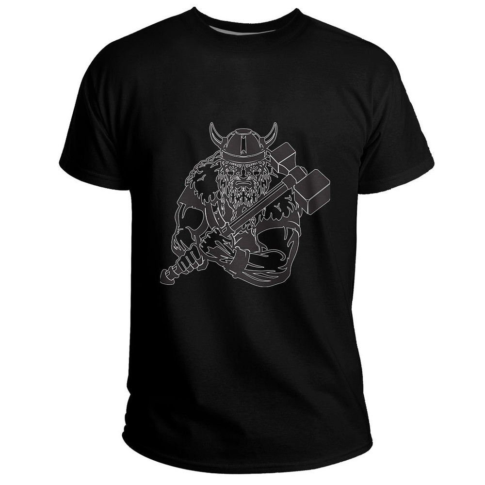 Custom With War Hammer Medieval Warrior Basic TShirt Viking T Shirt For Men Women