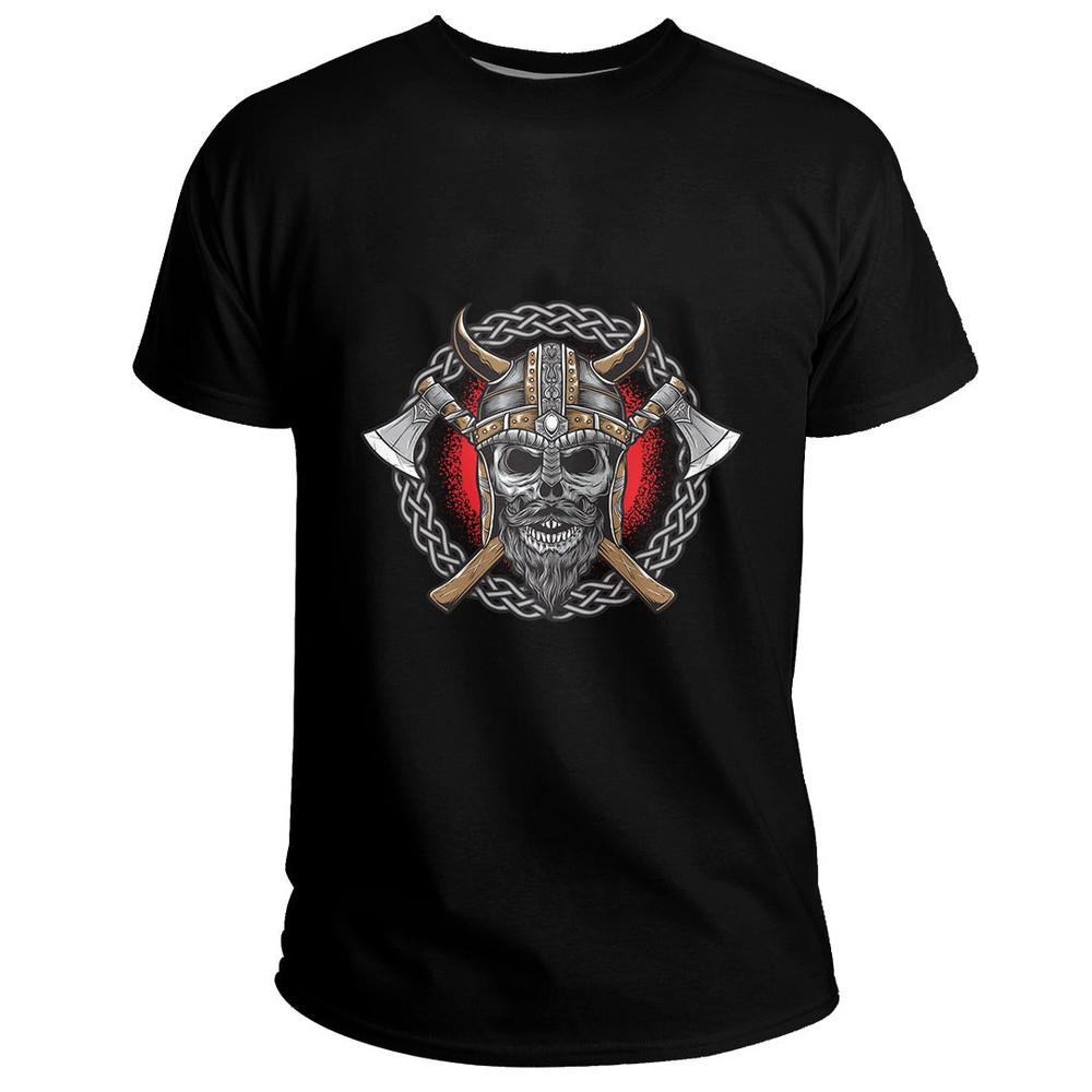 Custom With Axe Logo Basic TShirt Viking T Shirt For Men Women