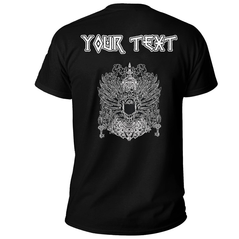 Custom Winged Skull Basic TShirt Viking T Shirt For Men Women