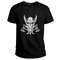 Custom Vintage Skull And Axe Wing Monochrome Basic TShirt Viking T Shirt For Men Women