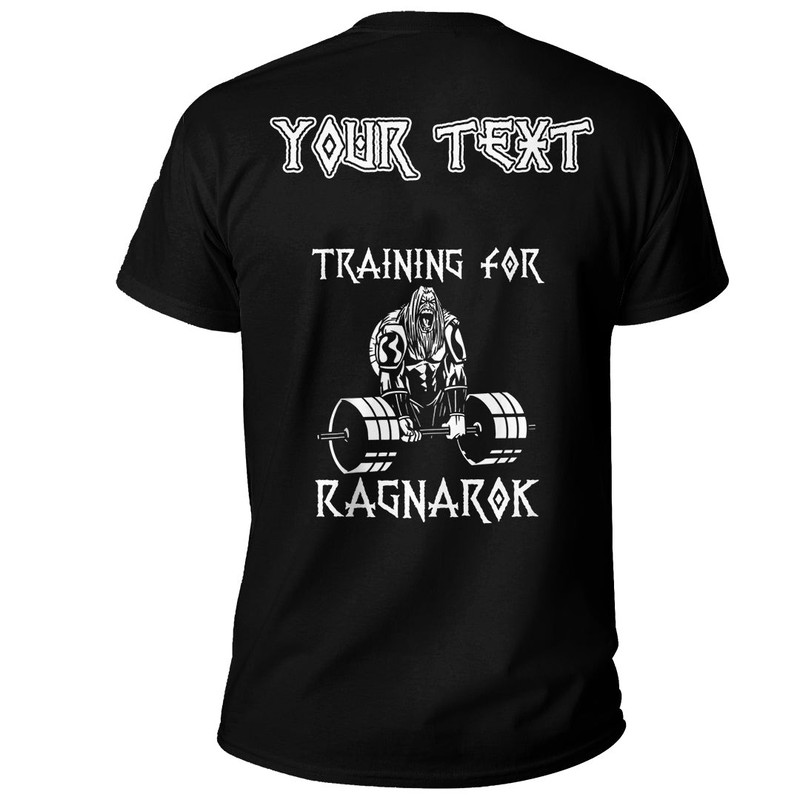 Custom Vikings workout outfit deadlift nordic man Basic TShirt Viking T Shirt For Men Women