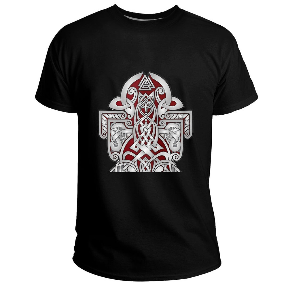 Custom Viking Valknut Pattern Basic TShirt Viking T Shirt For Men Women