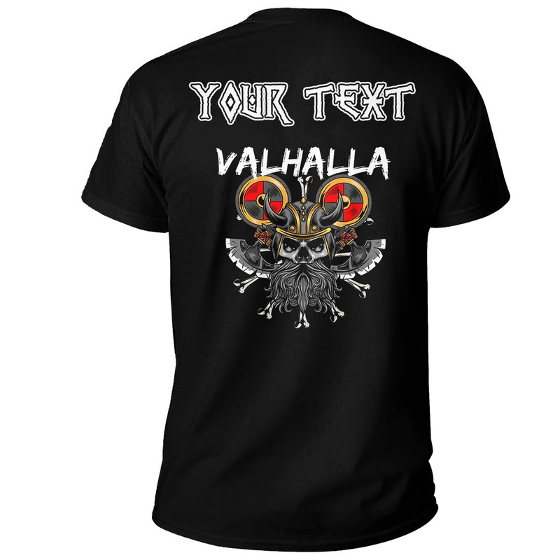 Custom Viking ValhallWarrior Basic TShirt Viking T Shirt For Men Women
