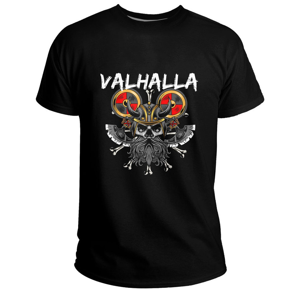 Custom Viking ValhallWarrior Basic TShirt Viking T Shirt For Men Women