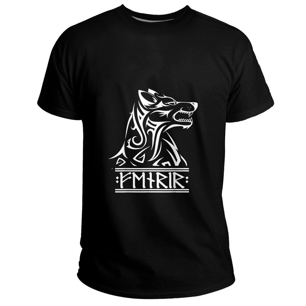 Custom Viking Fenrir Wolf Odin Thor Ragnarok Basic TShirt Viking T Shirt For Men Women