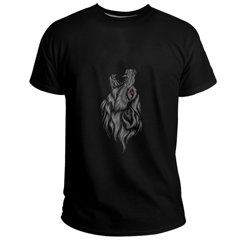 Custom Viking Fenrir Wolf Howls To The Gods Norse Mythology Basic TShirt Viking T Shirt For Men Wo