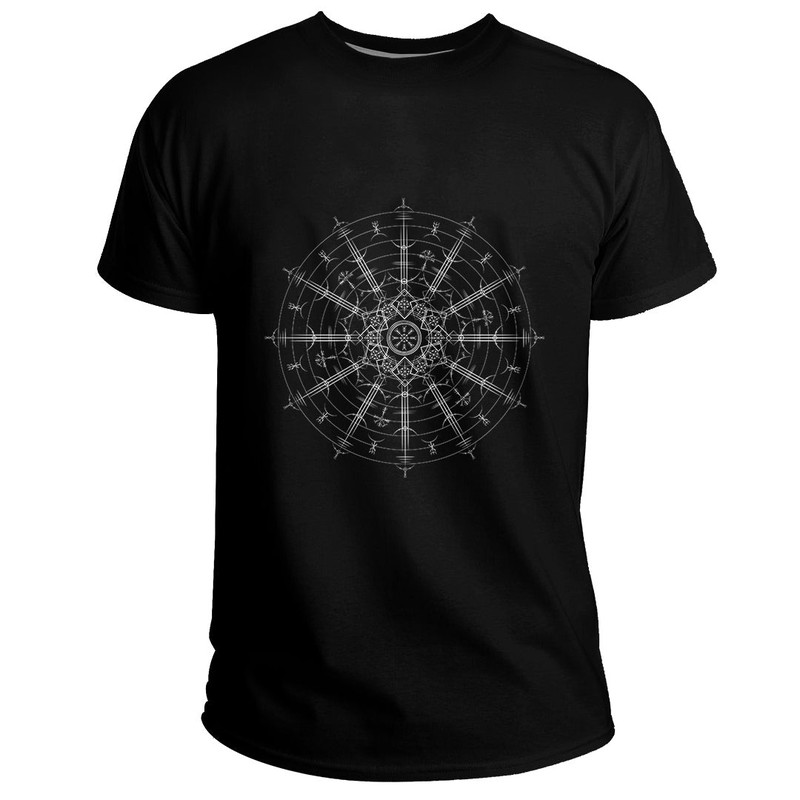 Custom Vegvisir Magic Basic TShirt Viking T Shirt For Men Women
