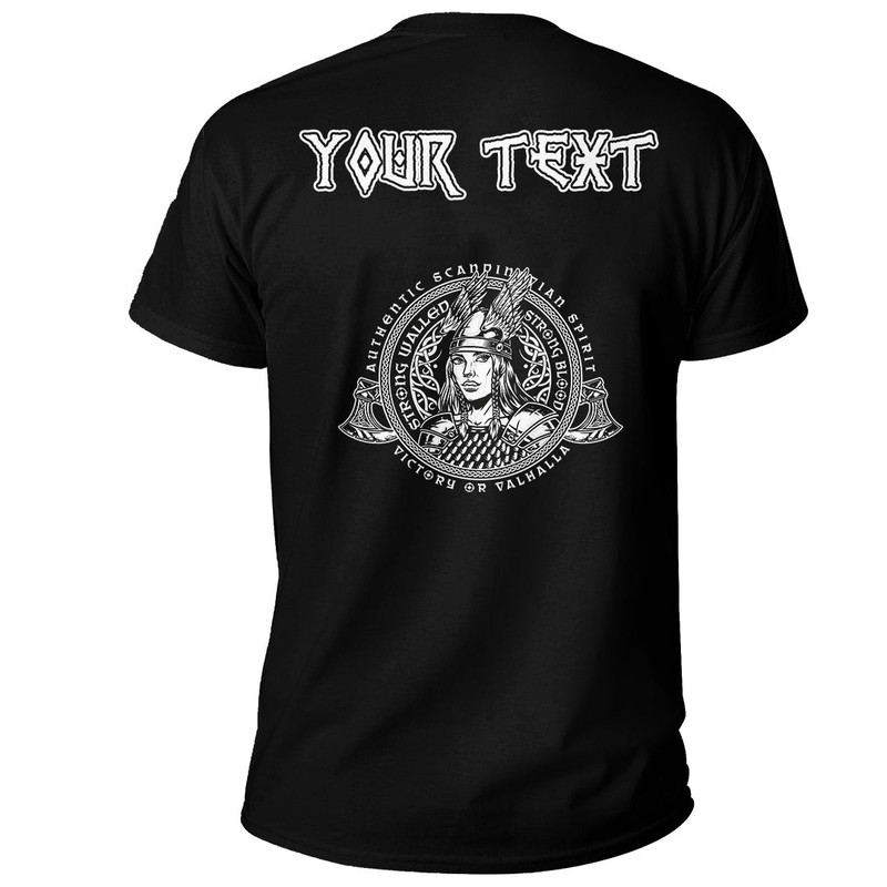 Custom Valkyrie 3 Basic TShirt Viking T Shirt For Men Women