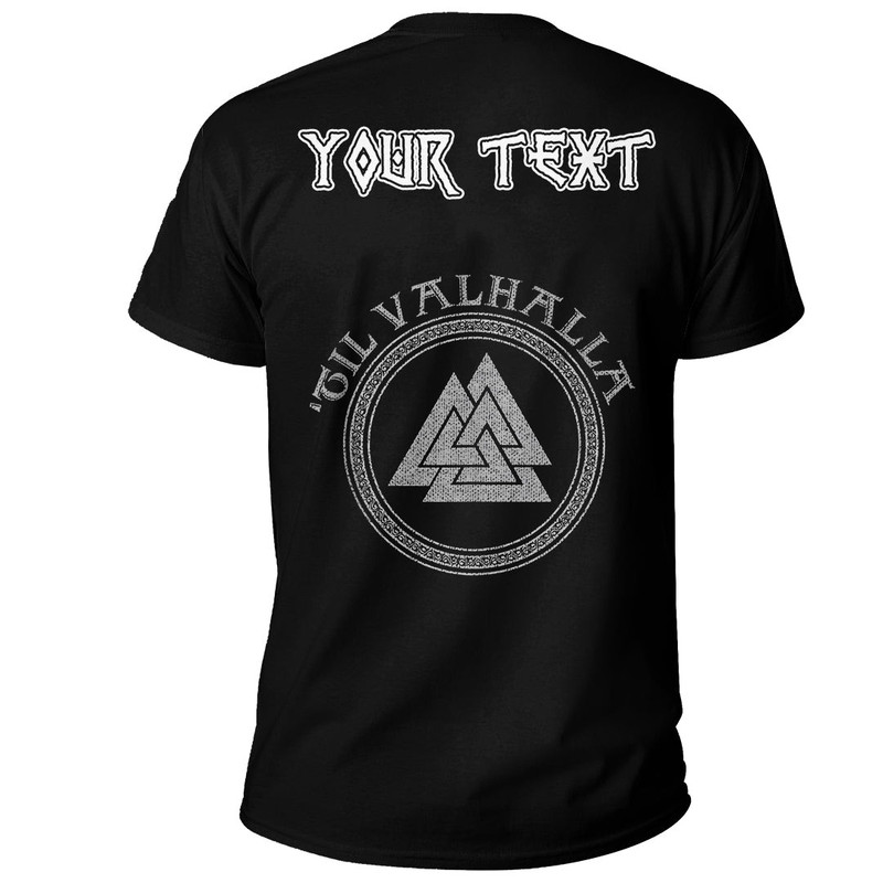 Custom Til Valhalla Nordic Viking Warrior Norse Viking Basic TShirt Viking T Shirt For Men Women