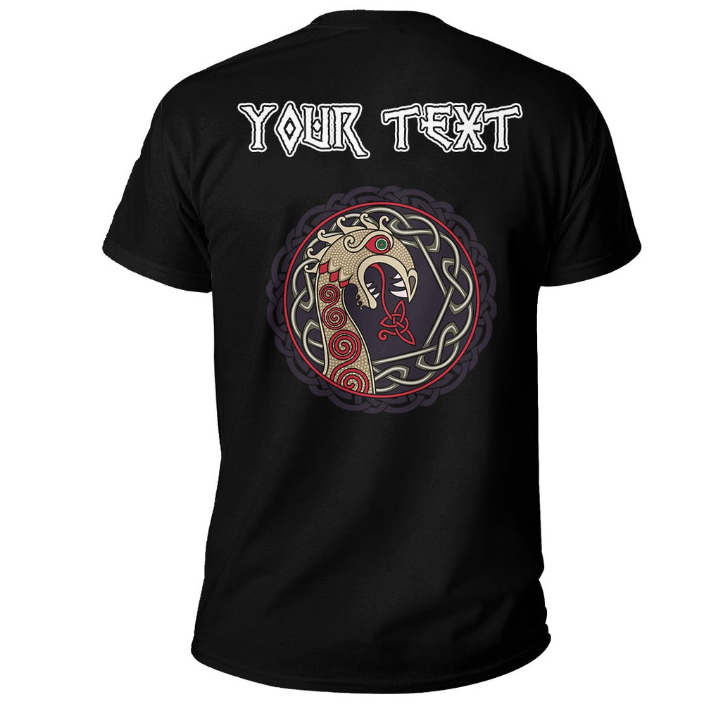 Custom The Nasal Figure Of The Ship Drakkar In The Form Of Dragon Basic TShirt Viking T Shirt For