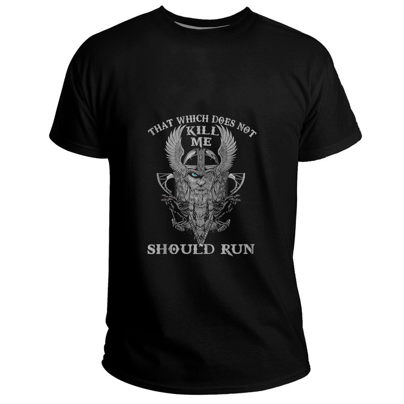 Custom That Which Does Not Kill Me Should Run Viking Roots Basic TShirt Viking T Shirt For Men Wom