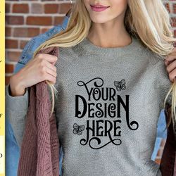 gildan 18000 sweatshirt mockup vol-121