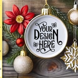 christmas ornament mockup vol-51