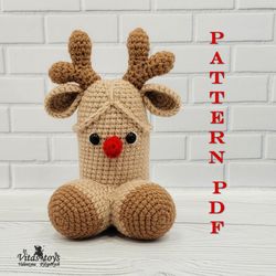 amigurumi toy funny penis reindeer crochet pattern