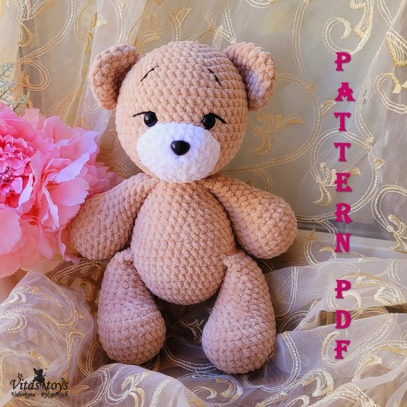 Amigurumi Toy Baby Bear Plush Crochet Pattern 1