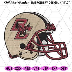 boston college eagles helmet machine embroidery digitizing.