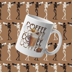 spooky skeleton coffee mug creepy skeleton coffee mug halloween mug gothic haunting eerie witch's brew pumpkin coffee l