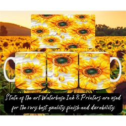 sunflower mug floral mug flower art floral art garden lovers gift idea gardeners gift botanical gift mug mothers day gif