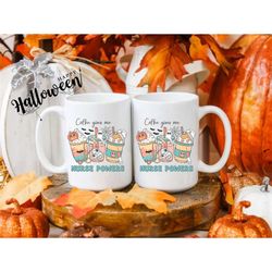 halloween mug halloween gift spooky mug spooky gift fall nurse gift funny halloween mug nurse mug coffee lover mug gift