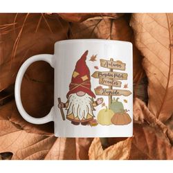 autumn mug autumn decor fall decor fall mug autumn cozy mug gift idea gonk mug gnome mug fall gift coffee mug pumpkin sp