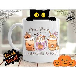 halloween mug halloween gift hocus pocus mug gift spooky gift fall vibes, coffee lover gift seasonal gift retro mug seas