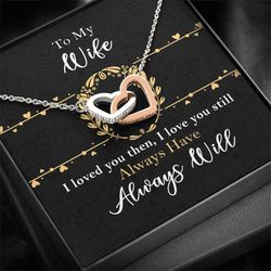 Initial Necklace, Gift To Wife Necklace, Everyday Necklace, Heart Necklace
