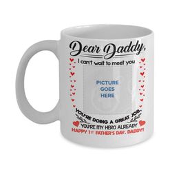 dad mug, father's day gift dear dad, daddy gift, dad birth, personalized mug, custom mug, christmas gift, holiday gift