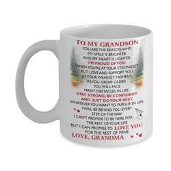 to my grandson mug, grandson gift, grandson mug, grandson birthday gift, gift for grandson from grandma