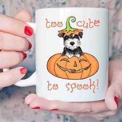 dog halloween mug, pumpkins halloween mug, spooky season mug, too cute mug, too spook mug, halloween mug, funny hallowee