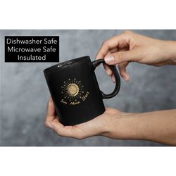 moon lovers mug sun moon stars cup birthday gift for her witchy coffee cup crystal lovers gift healing moon energy cup w