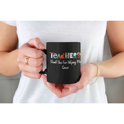 personalised teachers gift mug teachers change the world teacher thank you birthday end of year gift nursery teachers he