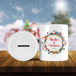 1st christmas| first christmas money box| baby gift| christmas