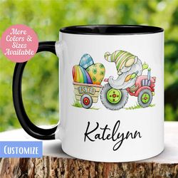 easter gnome mug, personalized gnome mug, gnome coffee mug, easter gnomes, happy easter, gnome cup, easter basket, easte