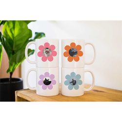 custom daisy photo mug, your photo here mug, personalized photo mug, custom photo mug