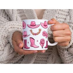 cowgirl mug, western cowgirl boots mug, cowgirl hat gift, cowgirl gift, country style mug, rodeo mug, western style mug,