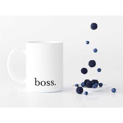 boss ceramic coffee mug, makes great holiday gift