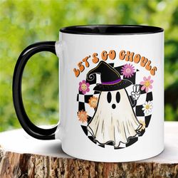 halloween mug, ghost mug, fall mug, halloween gift, retro halloween ghost, halloween coffee mug, halloween ghost mug, sp