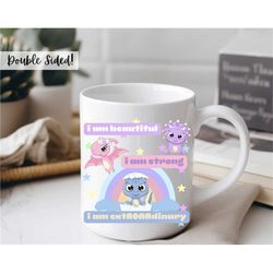 i am good enough ceramic mug 11oz, cute coffee cup, cute coffee mug, mug with quote, inspirational coffee mug