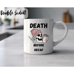 no decaf zone ceramic mug 11oz, coffee cup, coffee cup, coffee lover gift, coffee mug gift, coffee cup gift