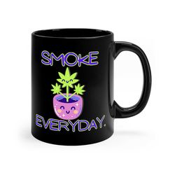 everyday 11oz black mug, adult coffee mug, adult coffee cup,