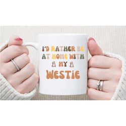 westie dog mug, westie gift, westie lover gift, westie owner gift, westie mum coaster, dog lover's coffee mug, pet owner