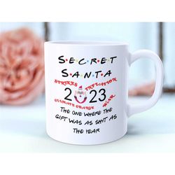 secret santa mug 2023- strikes-inflation-climate change-war, secret santa gifts, christmas mug, funny christmas gift mug