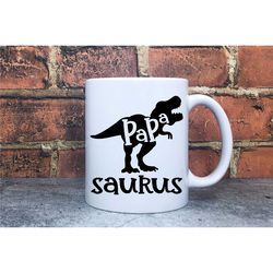 papasaurus mug, father's day mug, dad birthday gift, father's day gift