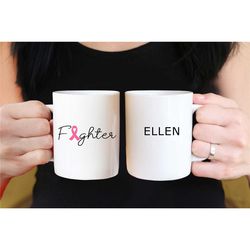cancer fighter gift,cancer encouragement gift, custom name mug, personalised home gift