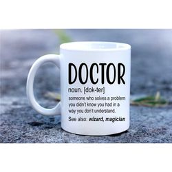 doctors gift doctor noun mug,stethoscope coffee mug, a funny and unique gift mug.