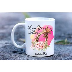 i love you mum mug, mothers day gift mug, cute mum mug, gift for mum, perfect gift for mum, personalised mug