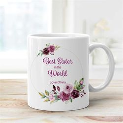 personalised mug - best in the world mug - red rose bouquet
