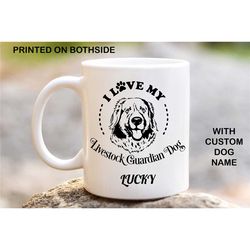 livestock guardian dog personalised dog mug, custom coffee mugs, custom mug