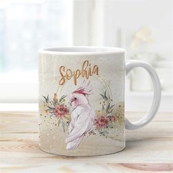 major mitchell's cockatoo mug - personalised mug - personalised coffee mug