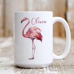 flamingo mug - personalised flamingo coffee mug